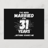 31年目の結婚記念日 面白いギフト ポストカード (正面)