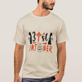 31日のオクトーバー 黒猫のハロウィン Tシャツ