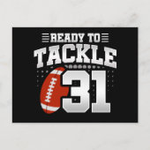 31歳のタックルフットボールパーティー 31歳の誕生日 ポストカード (正面)