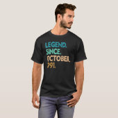31歳の伝説1991年10月31誕生 Tシャツ (正面フル)