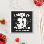 31歳の皮肉ミームおもしろい31誕生日 スタンダードカクテルナプキン (インサイチュ)