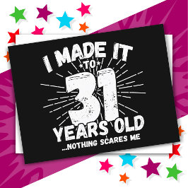 31歳の皮肉ミームおもしろい31誕生日 ポストカード