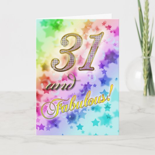 31歳の誕生日パーティーの招待状 招待状 (正面)