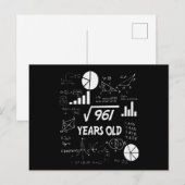 31歳の誕生日　平方根の数学　31歳の誕生日 ポストカード (正面/裏面)