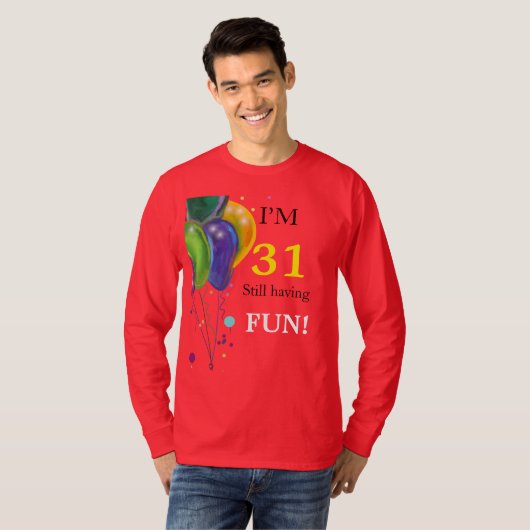 31歳の誕生日 Tシャツ (正面フル)