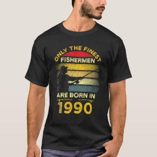 31歳の釣り好き漁師 1990 誕生日おめでとう レトロ ヴィンテージ Tシャツ