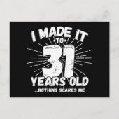 31歳皮肉ユーモアミーム面白い31歳誕生日 ポストカード (正面)