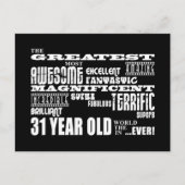 31歳素晴らし生誕生会 インビテーションポストカード (正面)