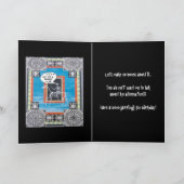 31番目の誕生日と馬のスケルトン カード (内部)