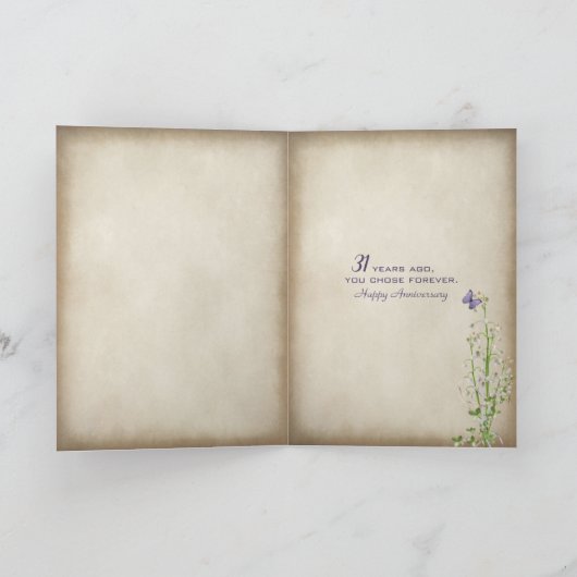 31結婚周年記念岩 カード (内部)