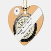 31結婚周年記念 セラミックオーナメント (左)