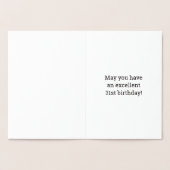 31誕生日はっきりした「31歳!」 ゴールドフォイルカード 箔カード (内部)