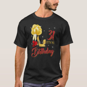 31誕生日シャツ31歳レッドローズ Tシャツ