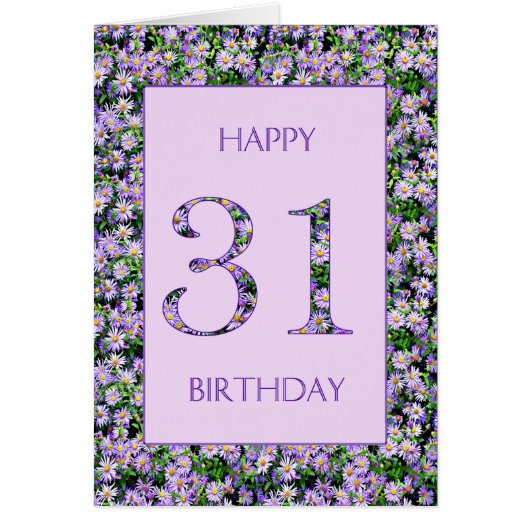 31誕生日パープルデイジー (正面)