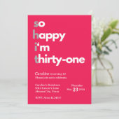 31誕生日招待状31日 招待状 (スタンド正面)