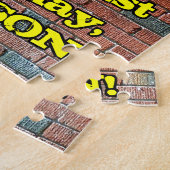 31誕生日:おもしろいグラフィティインスパイアレインボー31 ジグソーパズル (側面)