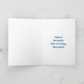 31誕生日:おもしろいレインボー#,名前をカスタムする&写真 カード (内部)