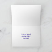 31誕生日:おもしろい、お祝カラフルい花火 カード (内部)