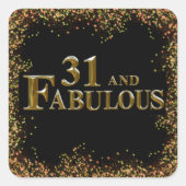 31誕生日 スクエアシール (正面)