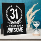 31誕生日(31歳素晴らし) フォトプラーク (側面)