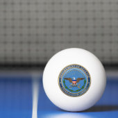 [310]米国国防総省(DOD)エンブレム[3D] 卓球ボール (ネット)
