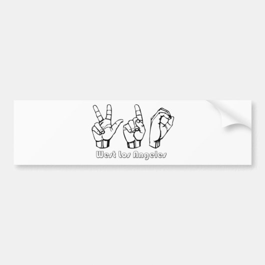 310- -西のロサンゼルス バンパーステッカー (正面)