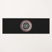 [310] Vegviser -バイキングシルバー魔法Runic Compass ヨガマット (正面(横))