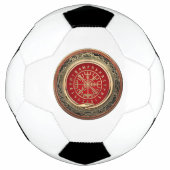 [310] Vegviser -バイキング金ゴールド魔法Runic Compass サッカーボール (正面)