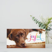 311うれしカラフルいペットのクリスマスカード シーズンカード (スタンド正面)