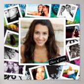 311おもしろい卒業コラージュプリント ポスター (正面)