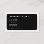 311お洒落で企業のなモノグラム|の法律の金ゴールドカード 名刺 (裏面)