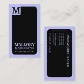 311お洒落で企業のなモノグラム|の法律の金属カード 名刺 (正面/裏面)