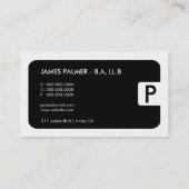 311お洒落で企業のな|の法律の金ゴールドカード 名刺 (裏面)