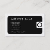 311お洒落で企業のな|の法律の金ゴールドカード 名刺 (裏面)