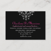 311そうシックなブティックのショッキングピンク 名刺 (裏面)