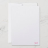 311のカクテル及びカジノのレース 招待状 (裏面)