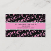 311のカップケーキの黒 名刺 (裏面)