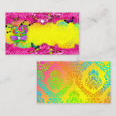 311のキャンデーの不思議の国のピンクの菓子16の座席表 プレイスカード (正面/裏面)