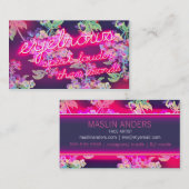 311のネオン白熱眉毛は大声で話します 名刺 (正面/裏面)