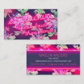 311のネオン白熱眉毛は大声で話します 名刺 (正面/裏面)