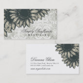 311の単にヒマワリのダマスク織 名刺 (正面/裏面)