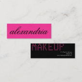 311の名前をカスタムするの名刺のピンク スキニー名刺 (正面/裏面)