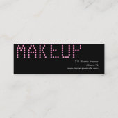 311の名前をカスタムするの名刺の甘いピンク スキニー名刺 (裏面)