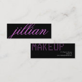 311の名前をカスタムするの名刺の紫色 スキニー名刺 (正面/裏面)