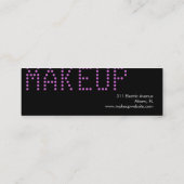 311の名前をカスタムするの名刺の紫色 スキニー名刺 (裏面)