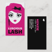 311の星の顔のDeuxのピンク 名刺 (正面/裏面)