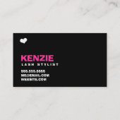 311の星の顔のDeuxのピンク 名刺 (裏面)