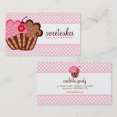 311の甘いケーキのカップケーキ 名刺 (正面/裏面)