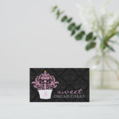 311の甘美な夢のケーキの優れた真珠の紙 名刺 (スタンド正面)