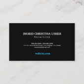 311の私立探偵の目 名刺 (裏面)